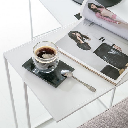 SILENCE side table for sofa White