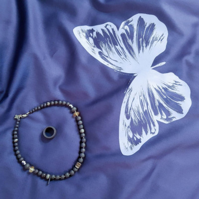ENIGMA Denim Butterflies Gultas veļas pārvalku komplekts | majas-tekstils | NMF Home
