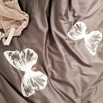 Gultas veļas pārvalku komplekts ENIGMA Mocca Butterflies | majas-tekstils | NMF Home