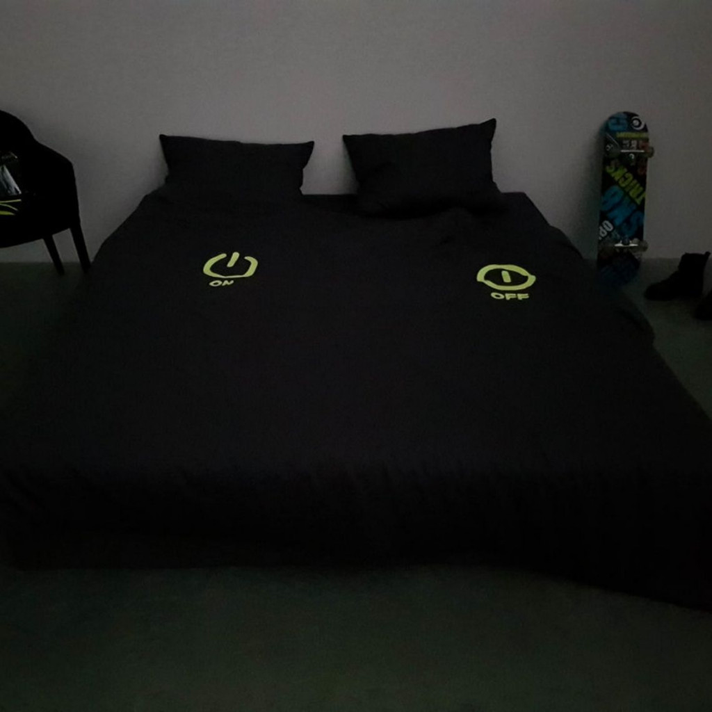 Bed linen covers set ENIGMA Night On/Off