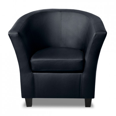 Polo ādas krēsls | Melns | atzveltnes-kresli | NMF Home