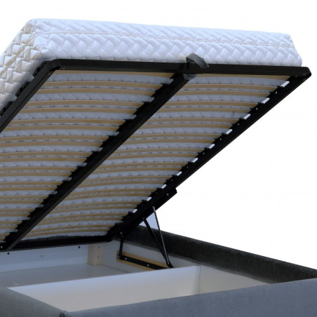 Bed with mattress Maja 2 | Dark grey