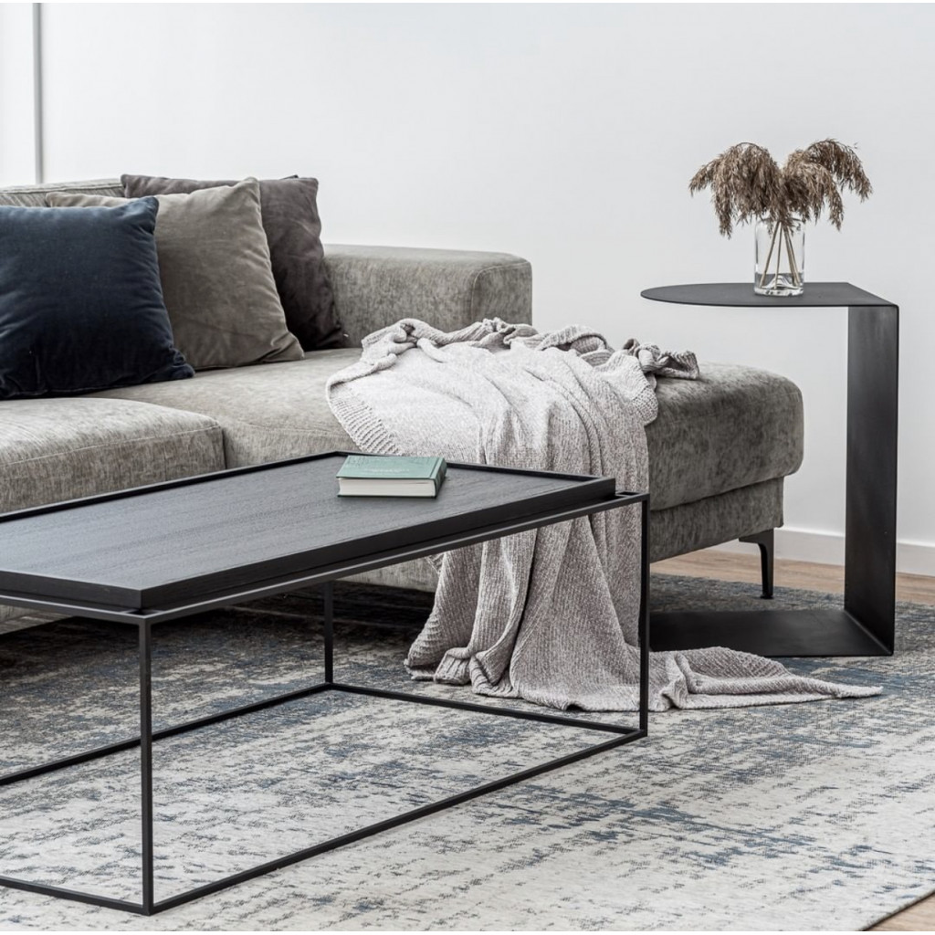 Long coffee table Tray Black Long coffee table Tray Black