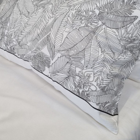 Комплект постельного белья LEAF Black | Черный