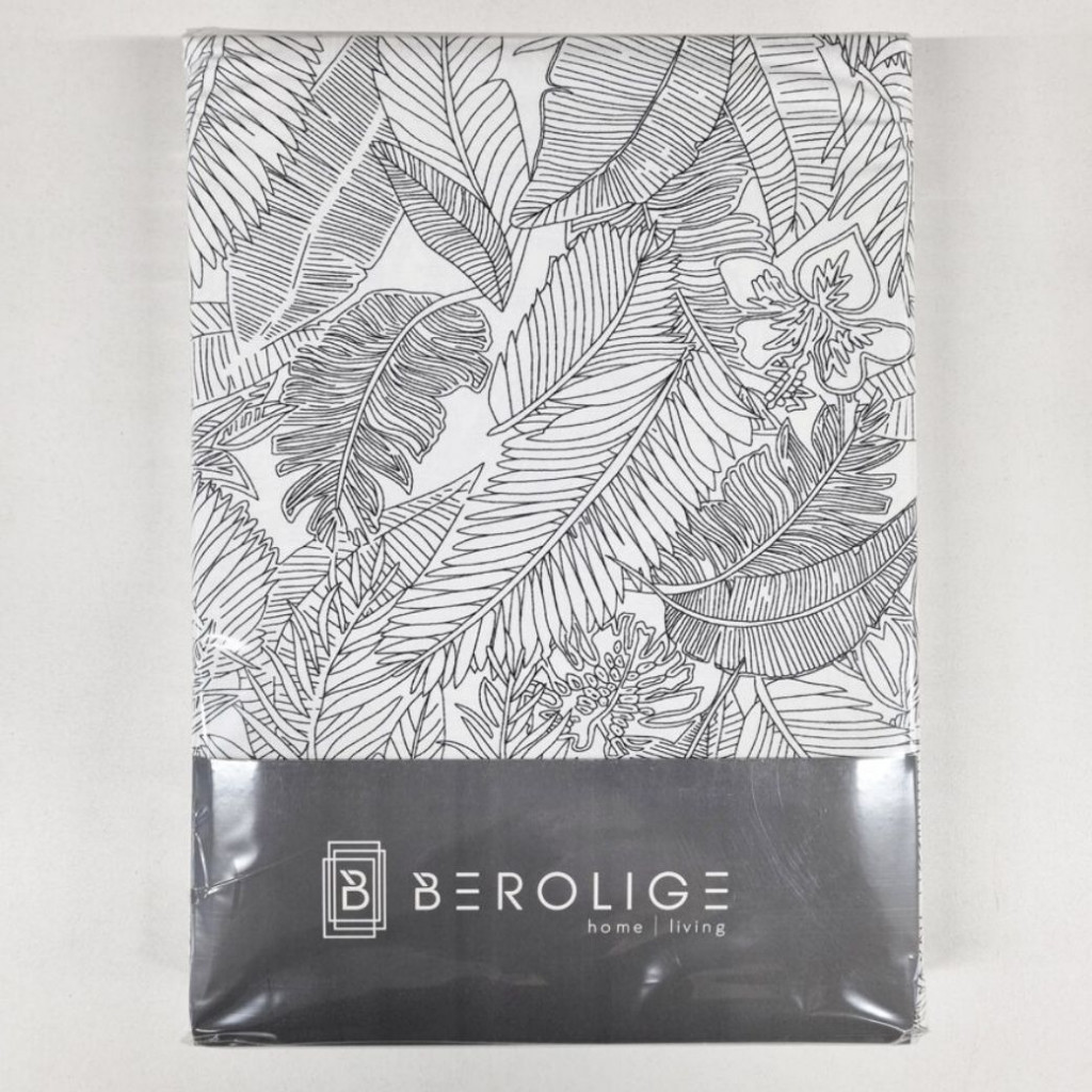 Bed linen covers set LEAF Black | Black Bed linen covers set LEAF Black | Black