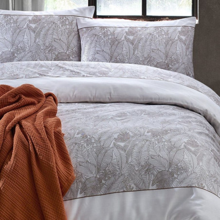 Bed linen covers set LEAF Brown | Brown