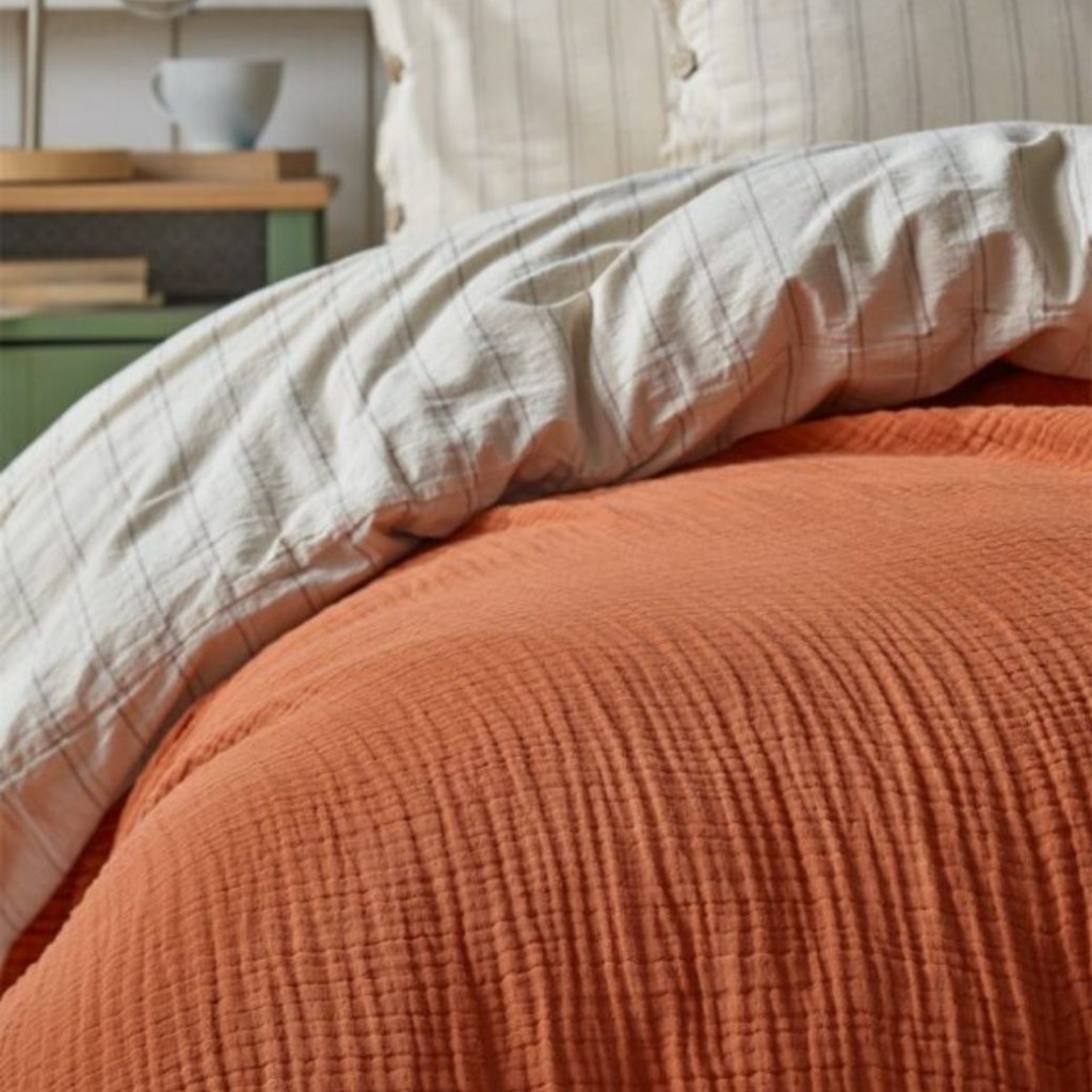 Bedspread MUSLIN Red | Red Bedspread MUSLIN Red | Red