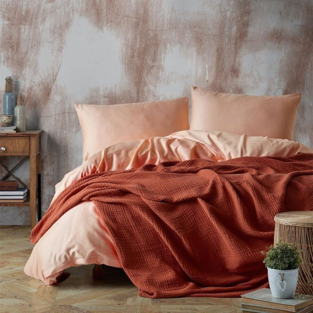 Bedspread MUSLIN Red | Red Bedspread MUSLIN Red | Red