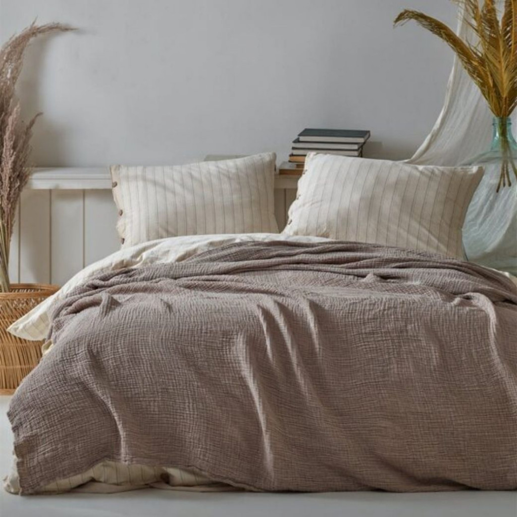 Bedspread MUSLIN Cappuccino | Cocoa Bedspread MUSLIN Cappuccino | Cocoa