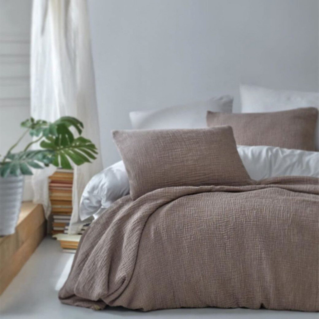 Bedspread MUSLIN Cappuccino | Cocoa Bedspread MUSLIN Cappuccino | Cocoa