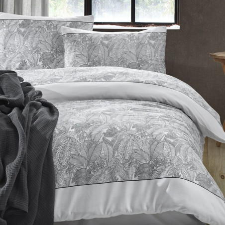 Bedspread MUSLIN Black | Antracite
