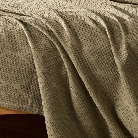 Bedspread with pillowcases VIRA Khaki | Greenish