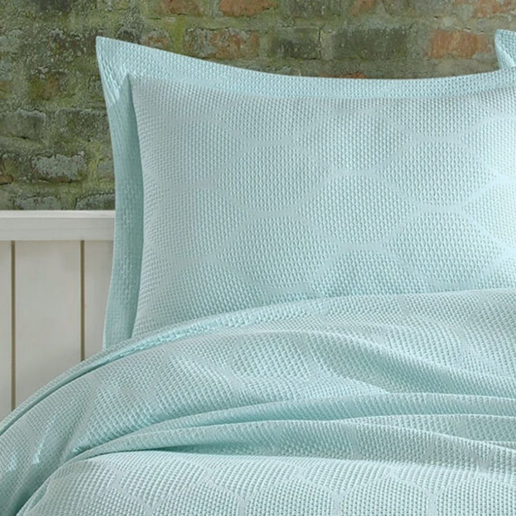 Bedspread with pillowcases VIRA Mint | Mint Bedspread with pillowcases VIRA Mint | Mint
