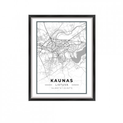 City Map Kaunas | Home Decor