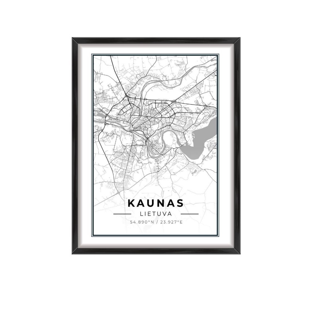 Miesto žemėlapis Kaunas | Namų dekoras