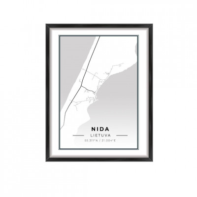 City map Nida
