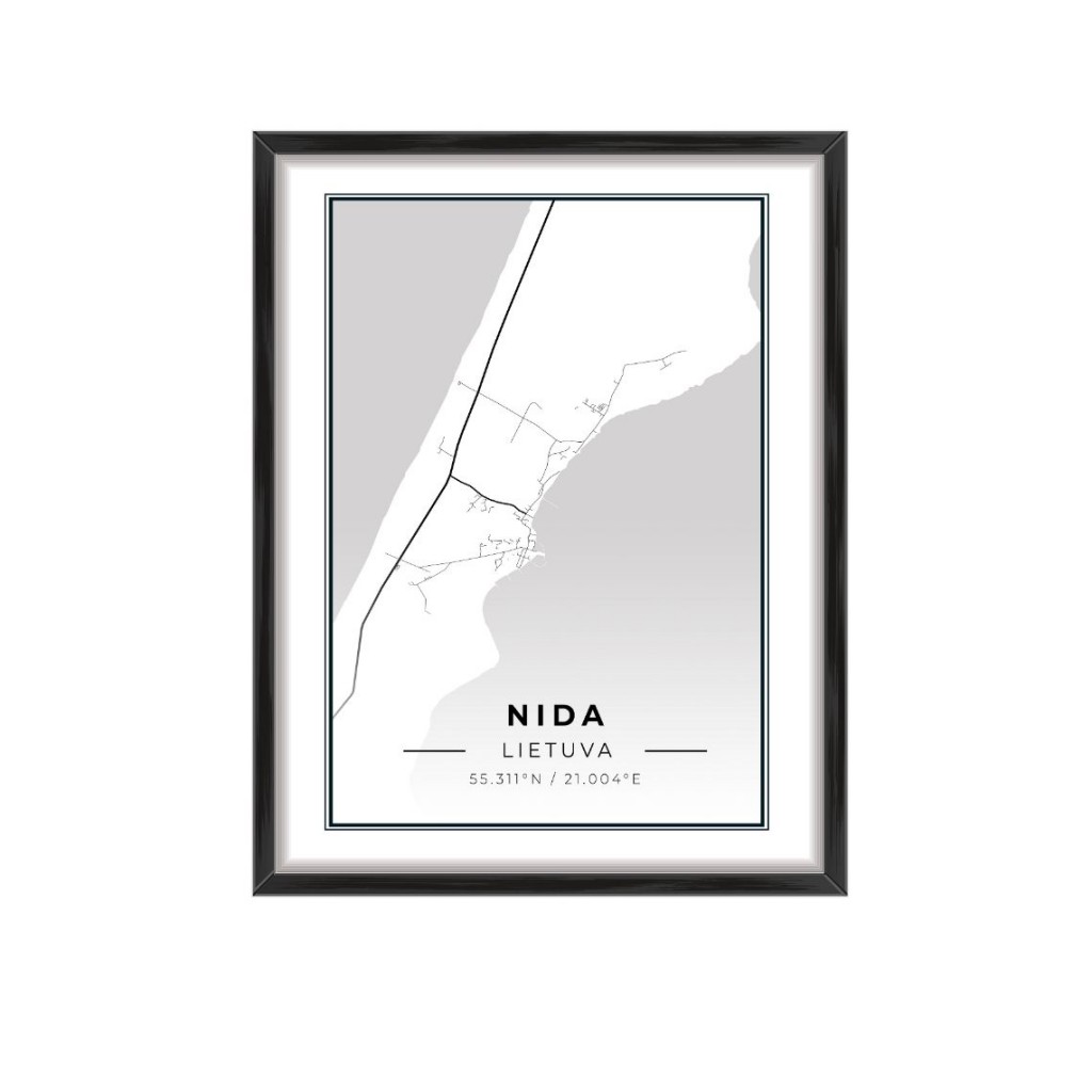 City map Nida