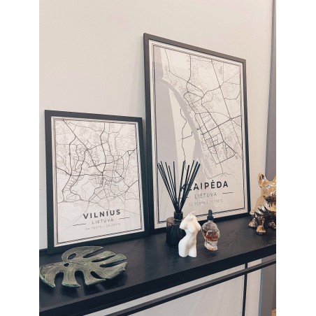 City map Vilnius | Home decor