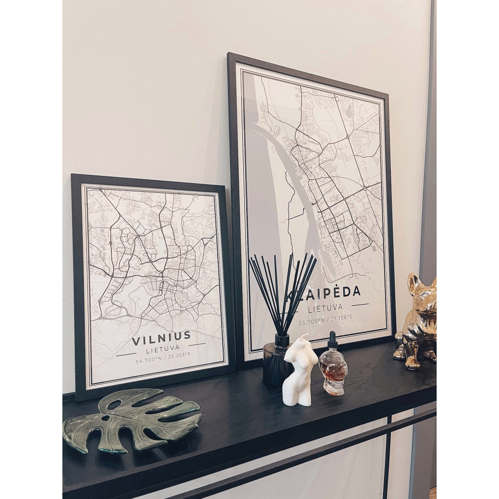 City map Vilnius | Home decor City map Vilnius | Home decor