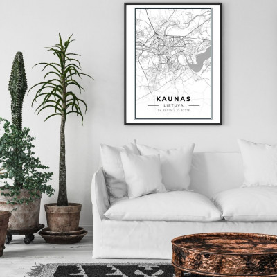 City Map Kaunas | Home Decor
