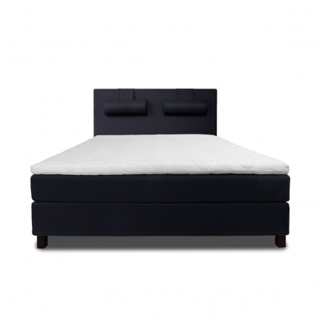 Knock down bed with mattress | Black