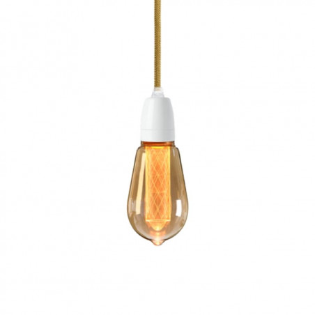 Pendant luminaire lamp Classic White | Thin Gold Crown