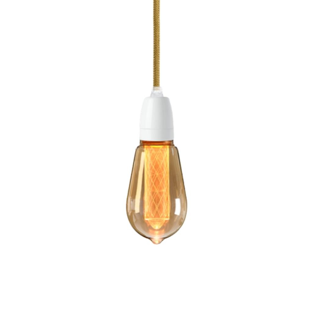 Pendant luminaire lamp Classic White | Thin Gold Crown
