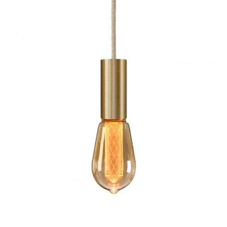 Pendant luminaire Tube Rail | Natural Linen