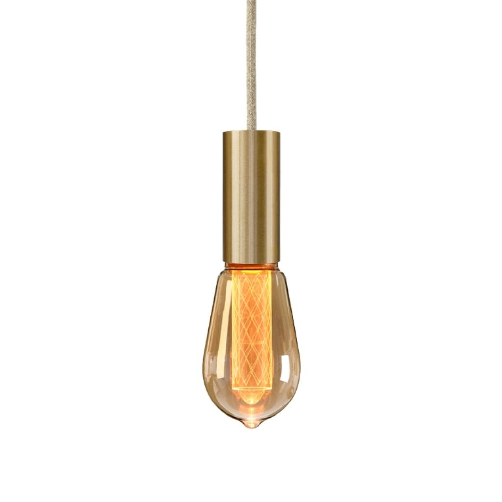 Pendant luminaire Tube Rail | Natural Linen