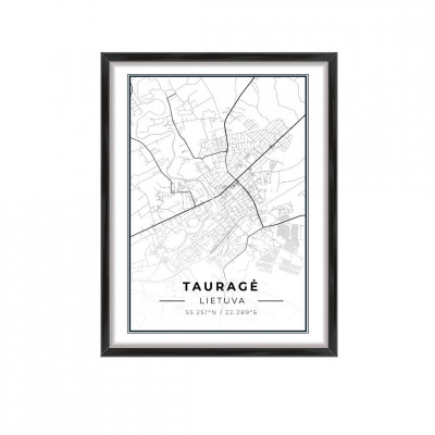 City map Taurage