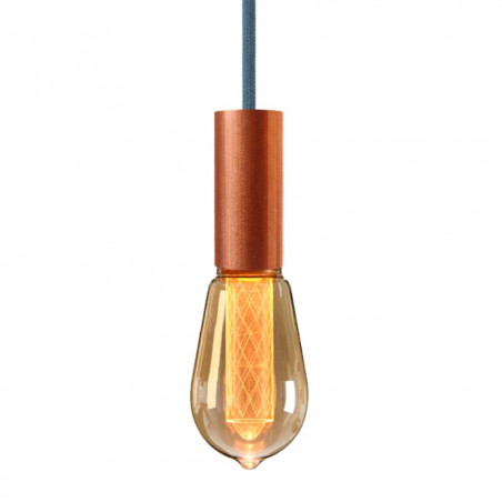 Pendant luminaire Tube Aqua | Indian Teal