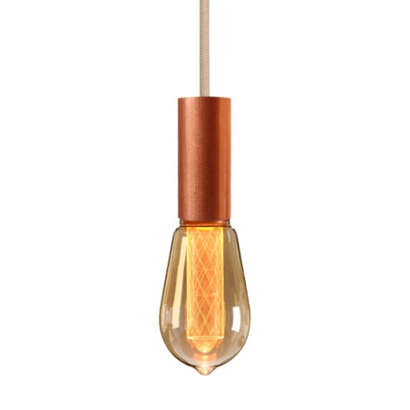 Pendant luminaire Tube Aqua | Light Beige
