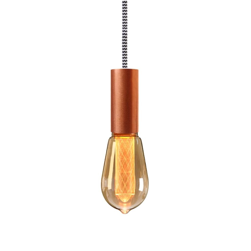 Pendant luminaire Tube Aqua | Zebra Skin