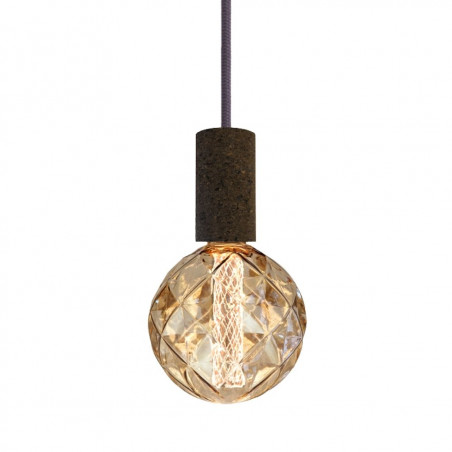 Pendant luminaire Cork Soil | Asphalt