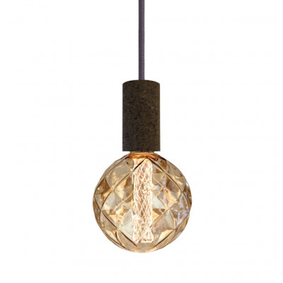 Pendant luminaire Cork Soil | Asphalt