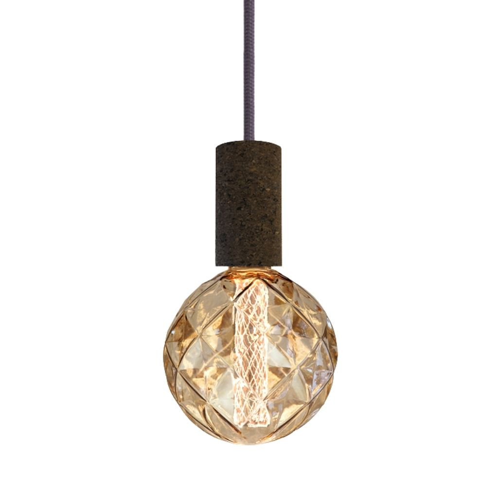 Pendant luminaire Cork Soil | Asphalt