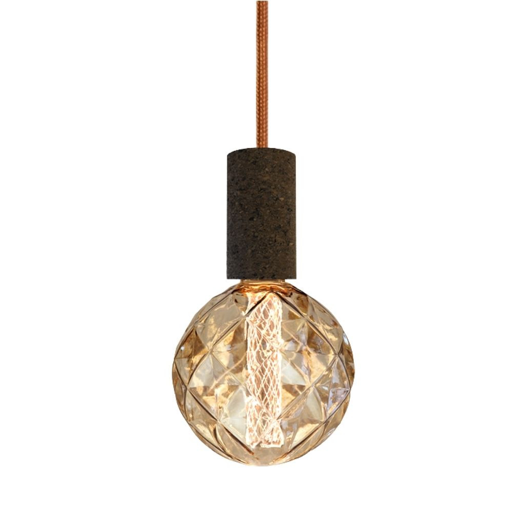Pendant luminaire Cork Soil | Copper