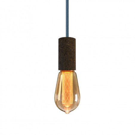 Pendant luminaire Cork Soil | Indian Teal