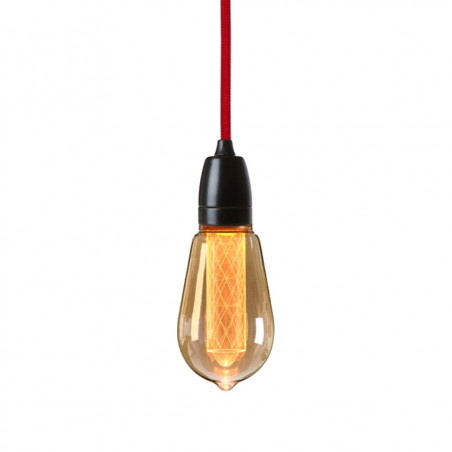 Pendant luminaire Classic Black | Rococco Red