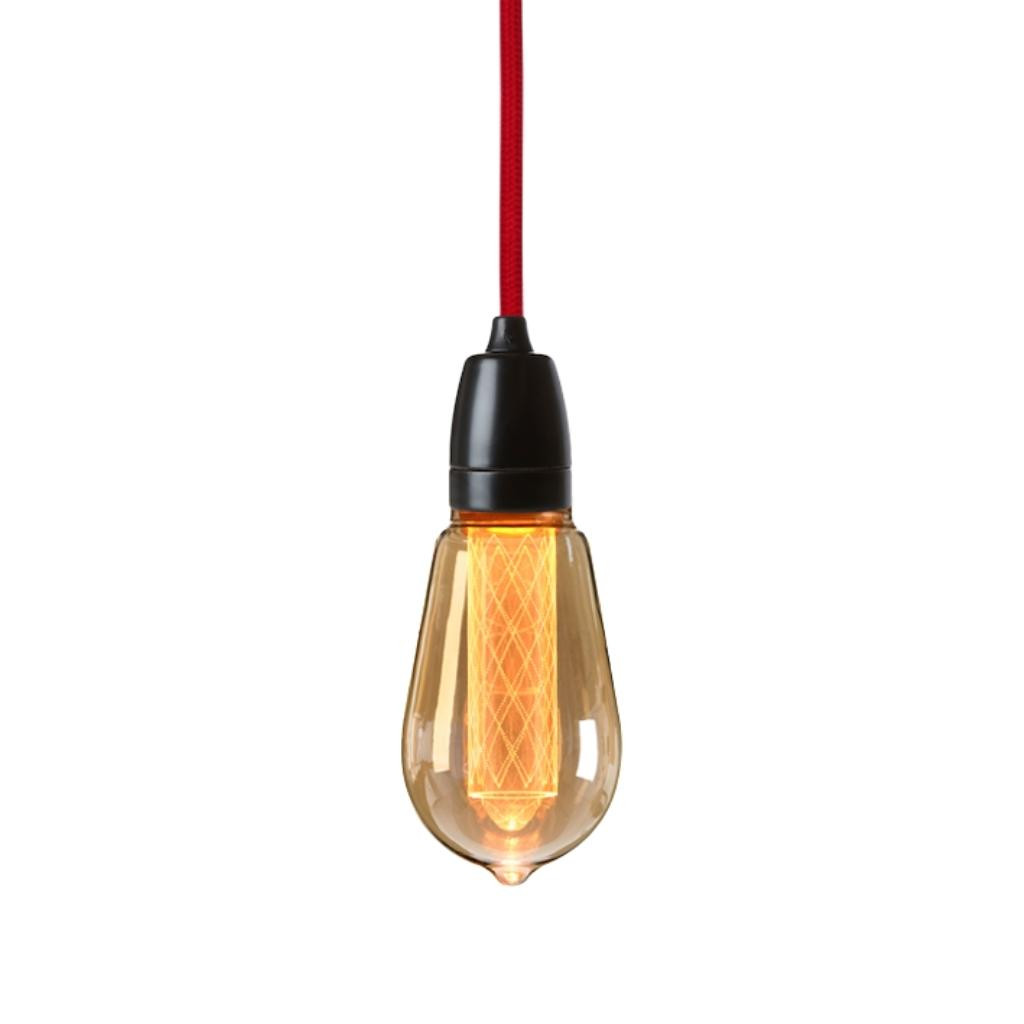 Pendant luminaire Classic Black | Rococco Red