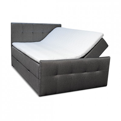Bed with mattress Tobago | Grey