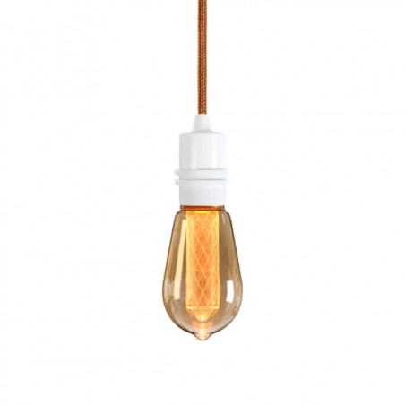Pendant luminaire Bolt White | Copper