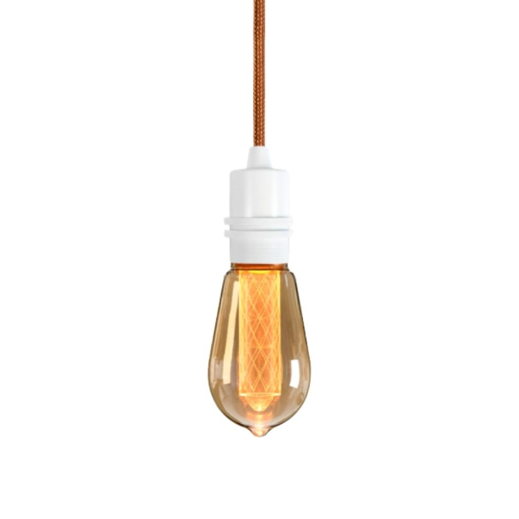 Pendant luminaire Bolt White | Copper