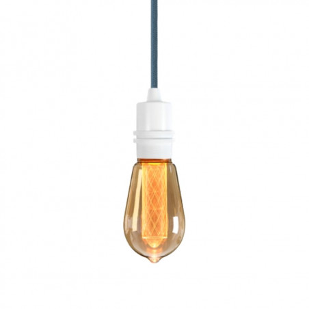 Pendant luminaire Bolt White | Indian Teal
