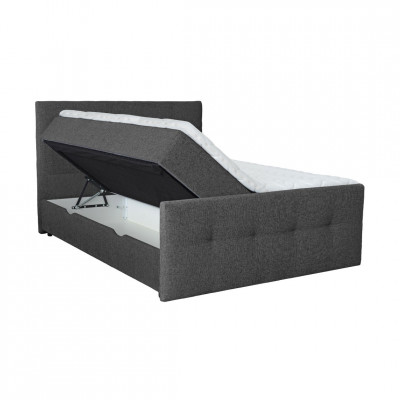 Bed with mattress Tobago | Grey