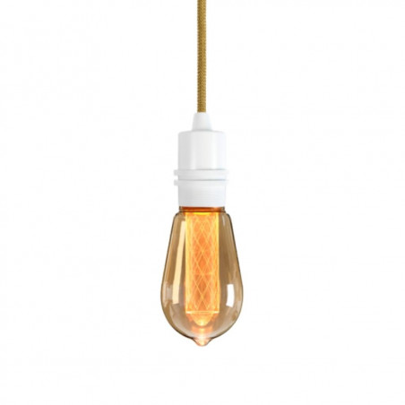 Pendant luminaire Bolt White | Thin Gold Crown