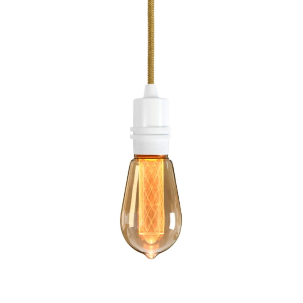 Pendant luminaire Bolt White | Thin Gold Crown