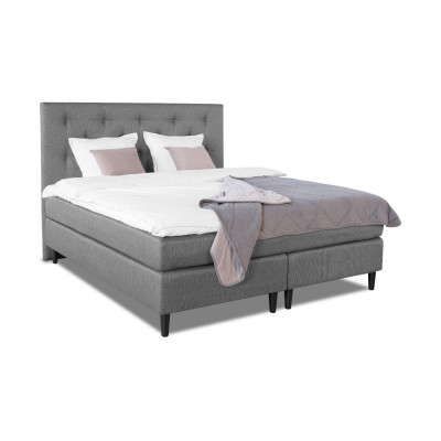 Bed with mattress Nice De Luxe | Grey