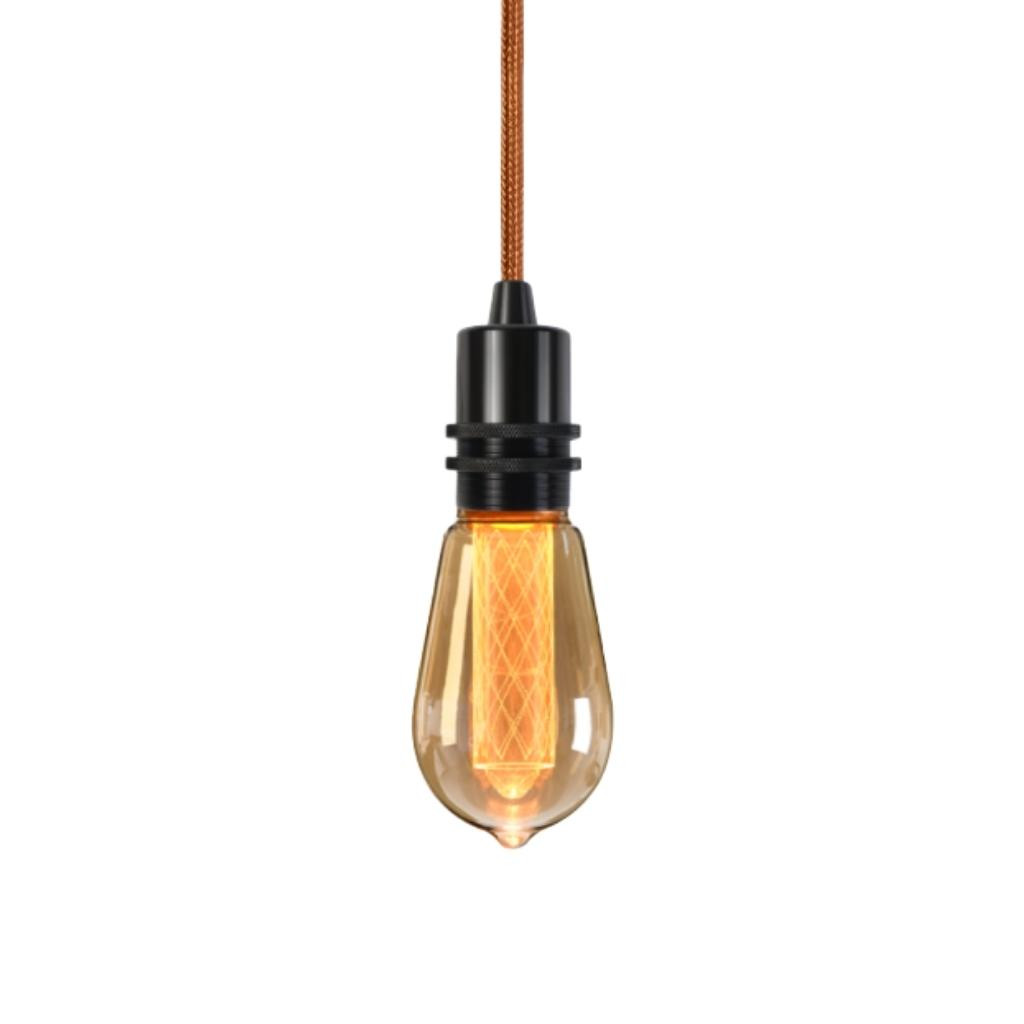 Pendant luminaire Bolt Black | Copper
