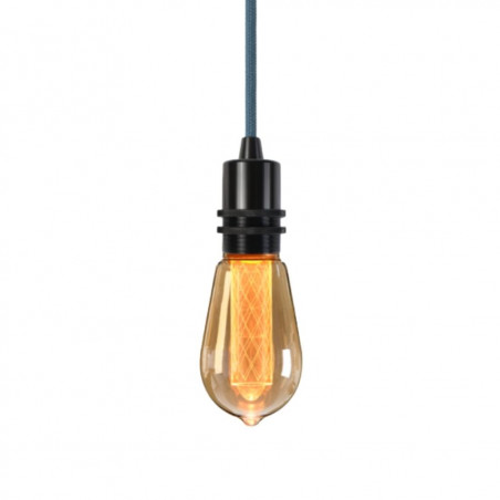 Pendant luminaire Bolt Black | Indian Teal